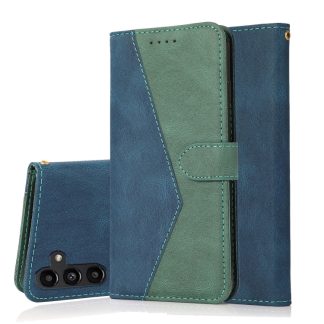 Dual-color Stitching Leather Phone Case, For Samsung Galaxy S24 FE 5G