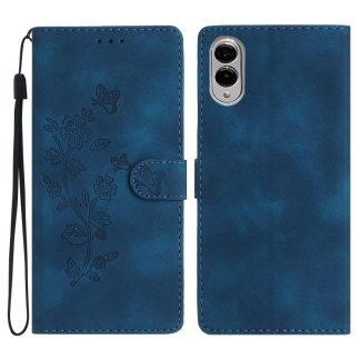 Flower Butterfly Embossing Pattern Leather Phone Case, For Samsung Galaxy S25 Edge 5G, For Samsung Galaxy S25 5G, For Samsung Galaxy S25+ 5G, For Samsung Galaxy S25 Ultra 5G