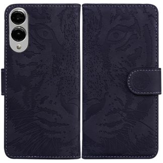 Tiger Embossing Pattern Flip Leather Phone Case, For Samsung Galaxy S25 Edge 5G, For Samsung Galaxy S25 5G, For Samsung Galaxy S25+ 5G, For Samsung Galaxy S25 Ultra 5G