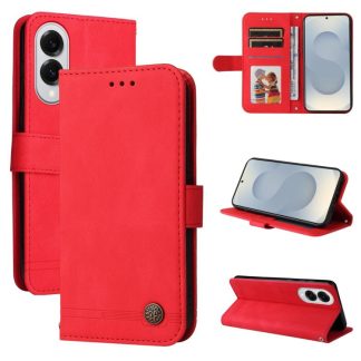 Skin Feel Life Tree Metal Button Leather Phone Case, For Samsung Galaxy S25 Edge 5G, For Samsung Galaxy S25 5G, For Samsung Galaxy S25+ 5G, For Samsung Galaxy S25 Ultra 5G