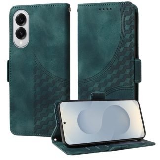 Embossed Rhombus Starry Leather Phone Case, For Samsung Galaxy S25 Edge 5G, For Samsung Galaxy S25 5G, For Samsung Galaxy S25+ 5G, For Samsung Galaxy S25 Ultra 5G