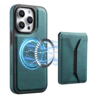 Denior D17 Skin Feel MagSafe Detachable Card Slot Phone Case, For iPhone 16 Pro Max, For iPhone 16 Pro, For iPhone 16 Plus, For iPhone 16, For iPhone 15 Pro Max, For iPhone 15 Pro, For iPhone 15 Plus / 14 Plus, For iPhone 15
