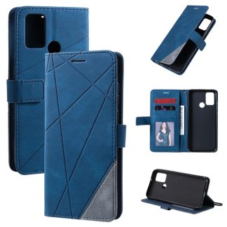 Skin Feel Splicing Horizontal Flip Leather Case with Holder & Card Slots & Wallet & Photo Frame, For Huawei Honor 9A, For Huawei nova 7 SE, For Huawei P40 Lite E / Y7p / Honor 9C, For Huawei P smart 2020