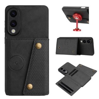 Double Buckle Card Slots Magnetic Phone Case, For Samsung Galaxy S25 Edge 5G, For Samsung Galaxy S25 5G, For Samsung Galaxy S25+ 5G, For Samsung Galaxy S25 Ultra 5G