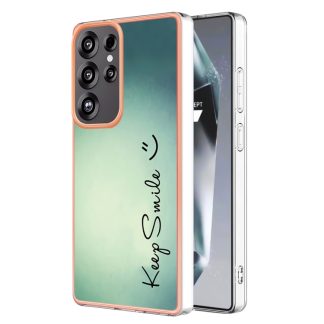 Electroplating Marble Dual-side IMD Phone Case, For Samsung Galaxy S25 Ultra 5G, For Samsung Galaxy S24 FE 5G