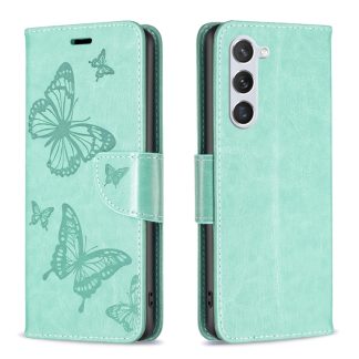 Embossing Two Butterflies Pattern Leather Phone Case, For Samsung Galaxy S25 5G, For Samsung Galaxy S25+ 5G