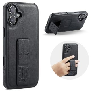 Fierre Shann Oil Wax Cow Leather Houder Achterkant Telefoonhoesje, For iPhone 16, For iPhone 15 Pro Max, For iPhone 15 Pro, For iPhone 15 Plus