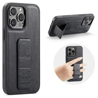 Fierre Shann Oil Wax Cow Leather Houder Achterkant Telefoonhoesje, For iPhone 14 Pro Max, For iPhone 13 Pro Max, For iPhone 13 Pro, For iPhone 13