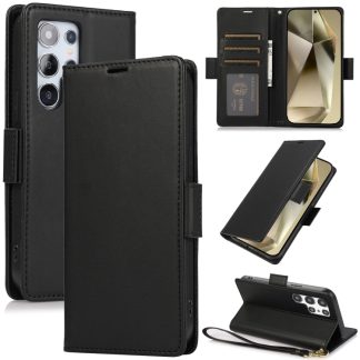 Side Buckle RFID Anti-theft Leather Phone Case, For Samsung Galaxy S24 Ultra 5G