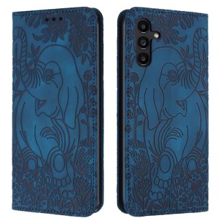 Retro Elephant Embossed Leather Phone Case, For Samsung Galaxy S25 5G, For Samsung Galaxy S25+ 5G, For Samsung Galaxy S25 Ultra 5G, For Samsung Galaxy S24 FE 5G