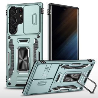 Armor PC Hybrid TPU Camera Shield Phone Case, For Samsung Galaxy S25 Ultra 5G, For Samsung Galaxy S24 FE 5G