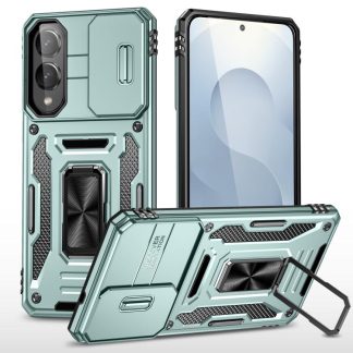 Armor PC Hybrid TPU Camera Shield Phone Case, For Samsung Galaxy S25 Edge 5G, For Samsung Galaxy S25 5G, For Samsung Galaxy S25+ 5G