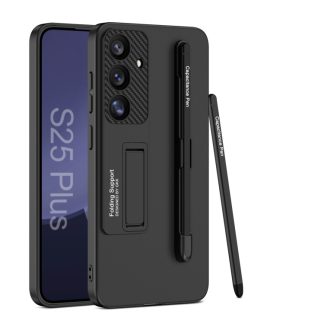 GKK Ultra-thin Holder Phone Case with Pen Slots & Stylus Pen, For Samsung Galaxy S25 5G, For Samsung Galaxy S25+ 5G, For Samsung Galaxy S25 Ultra 5G