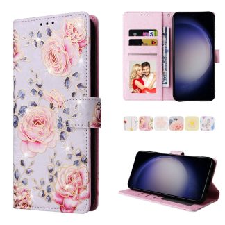 Bronzing Painting RFID Leather Phone Case, For Samsung Galaxy S25 5G, For Samsung Galaxy S25+ 5G, For Samsung Galaxy S25 Ultra 5G, For Samsung Galaxy S23 Ultra 5G