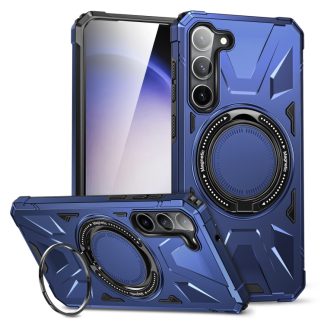 MagSafe Magnetic Shockproof Phone Case with Ring Holder, For Samsung Galaxy S25 5G, For Samsung Galaxy S25+ 5G, For Samsung Galaxy S25 Ultra 5G
