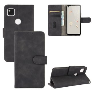 Solid Color Skin Feel Magnetic Buckle Horizontal Flip Calf Texture PU Leather Case with Holder & Card Slots & Wallet, For Google Pixel 4a, For Google Pixel 3a XL, For Google Pixel 3a