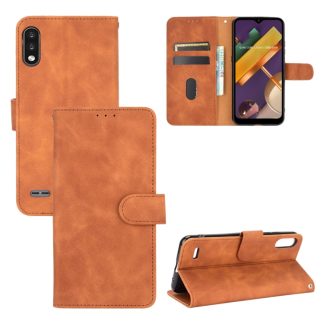 Solid Color Skin Feel Magnetic Buckle Horizontal Flip Calf Texture PU Leather Case with Holder & Card Slots & Wallet, For LG K22, For OPPO  F17 Pro / A93 / Reno4 Lite, For Fujitsu F-42A / F-01L, For Motorola Moto G9 Plus