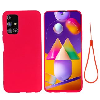 Pure Color Liquid Silicone Shockproof Full Coverage Case, For Samsung Galaxy M31s