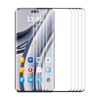 5pcs ENKAY Hat-Prince Hot Bending Full Coverage Side Glue Tempered Glass Film, For Honor 400 Pro Global, For Honor 300 Ultra, For Honor Magic7 Pro, For Honor Magic6 Pro, For Honor 100 Pro, For Honor 100, For Honor 90 Pro, For Honor 90...