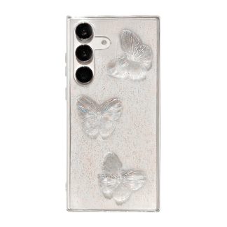 Clear Crystal Butterflies TPU Phone Case, For Samsung Galaxy A16, For Samsung Galaxy S24 FE 5G, For Samsung Galaxy S24 Ultra 5G, For Samsung Galaxy S24+ 5G, For Samsung Galaxy S24 5G, For Samsung Galaxy S23 FE 5G, For Samsung Galaxy A24 4G...