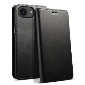 Suteni Calf Texture Horizontal Flip Leather Phone Case, For iPhone 16e, For iPhone 16 Pro Max, For iPhone 16 Pro, For iPhone 16 Plus, For iPhone 16, For iPhone 15 Pro Max
