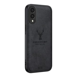 Deer Head Cloth Skin All-inclusive Phone Case, For Samsung Galaxy S25 Edge 5G, For Samsung Galaxy A56 5G, For Samsung Galaxy A26 5G, For Samsung Galaxy A36, For Samsung Galaxy S25 5G, For Samsung Galaxy S25+ 5G, For Samsung Galaxy S25 Ultra 5G...
