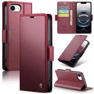 CaseMe 023 Butterfly Buckle Litchi Texture RFID Anti-diefstal leren telefoonhoesje, For iPhone 16e, For iPhone 16 Pro Max, For iPhone 16 Pro, For iPhone 16 Plus