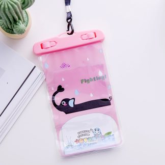 10 PCS Large Outdoor Photo Transparent Waterproof Cartoon Mobile Phone Bag, Elephant, Squirrel, Puppy, Big Elephant, Fawn, Little White Cat, Dolphin, Little Yellow Deer, Little Sheep, Little Pink Cat, Little Cat, Crocodile