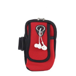 Running Mobile Phone Arm Bag Sports Mobile Phone Arm Sleeve, 10.5x19cm (Red), 10.5x19cm (Black), 10.5x19cm (Orange), 10.5x19cm (Light Blue), 10.5x19cm (Navy Blue)