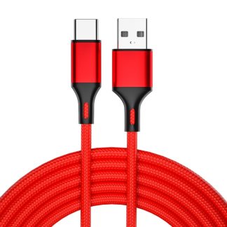 4 PCS 2.4A USB-C / Type-C to USB Braided Fast Charging Sync Data Cable, Length:, 0.25m (Red), 0.25m (Blue), 0.25m (Black), 0.25m (Silver), 1m (Red), 1m (Blue), 1m (Black), 1m (Silver), 1.5m (Red), 1.5m (Blue), 1.5m (Black), 1.5m (Silver), 2m (Red)...