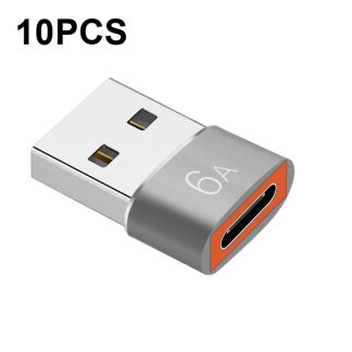 10 PCS HOWJIM HJ003 Type-C To USB3.0 Adapter Support Charging & Data Cable Transfer, HOWJIM HJ003 Silver, HOWJIM HJ003 Black, HOWJIM HJ003 Red