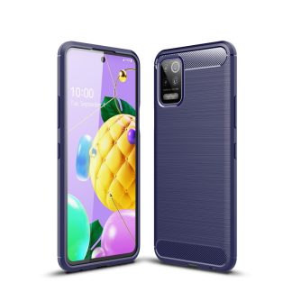 Brushed Texture Carbon Fiber TPU Case, For LG K52, For LG K92 5G