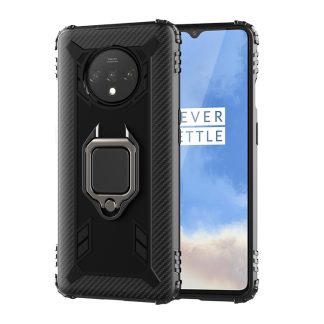 Carbon Fiber Protective Case with 360 Degree Rotating Ring Holder, For OnePlus 7T, For Galaxy M20, For OPPO A5(2020), For OPPO A9(2020) /  A11X, For OPPO Realme X2, For OPPO Realme 5S