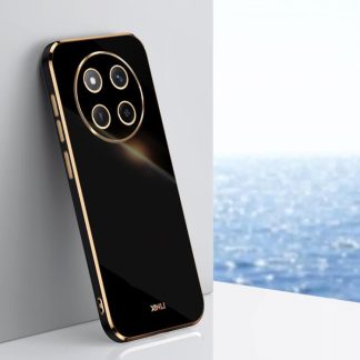 XINLI Straight Edge 6D Electroplate TPU Phone Case, For Honor X60 Pro, For Honor 100 Pro, For Honor 100