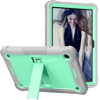 Shockproof Silicone Hybrid PC Tablet Case with Holder, For TCL Tab 10 5G, For TCL Tab 8 LE