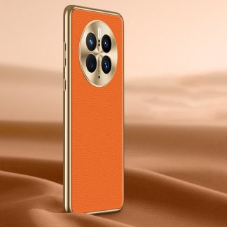 Litchi Texture Genuine Leather Phone Case, For Huawei Mate 50 Pro, For Huawei P50, For Huawei Mate 50, For Huawei Mate 40 RS, For Huawei Mate 40 Pro, For Huawei Mate 40