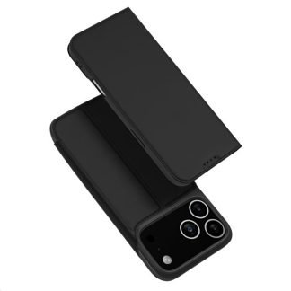 DUX DUCIS Skin Pro-serie lederen flip-telefoonhoes, For iPhone 17 Pro Max, For iPhone 17 Pro, For iPhone 17, For iPhone 17 Air, For iPhone 16e, For iPhone 16 Pro Max, For iPhone 16 Pro, For iPhone 16 Plus, For iPhone 16
