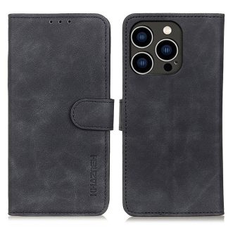 KHAZNEH Retro Texture Leather Phone Case, For iPhone 16 Pro, For iPhone 16 Plus, For iPhone 16, For iPhone 15 Pro Max, For iPhone 15 Pro, For iPhone 15 Plus