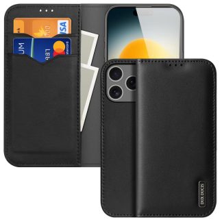 DUX DUCIS Hivo Series Cowhide + PU + TPU Flip Phone Case, For iPhone 17 Pro Max, For iPhone 17 Pro, For iPhone 17, For iPhone 17 Air, iPhone 16e, For iPhone 16 Pro Max, For iPhone 16 Pro, For iPhone 16, For iPhone 15 Pro Max, For iPhone 15 Pro...