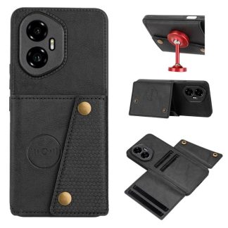 Double Buckle Card Slots Magnetic Phone Case, For Honor 300, For Honor 200, For Honor 200 Pro, For Honor 90 Pro