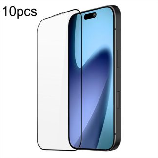 10pcs DUX DUCIS 0.33mm 9H Medium Alumina Tempered Glass Film, For iPhone 17 Pro Max, For iPhone 17 Pro, For iPhone 17, For iPhone 17 Air, For iPhone 16 Pro Max, For iPhone 16 Pro, For iPhone 16 Plus, For iPhone 16, For iPhone 15 Plus/15 Pro Max...