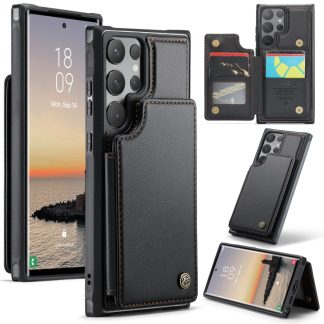 CaseMe C22 PC+TPU Business Style RFID Anti-theft Leather Phone Case, For Samsung Galaxy S24 Ultra 5G, For Samsung Galaxy S24+ 5G, For Samsung Galaxy S24 5G