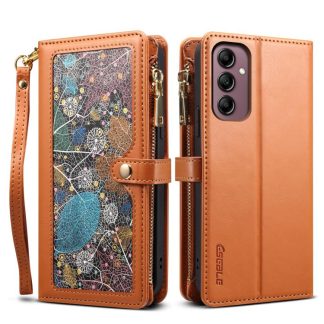 ESEBLE Star Series Lanyard Zipper Wallet RFID Leather Case, For Samsung Galaxy S25 FE 5G, For Samsung Galaxy S25 Edge 5G, For Samsung Galaxy S25 5G, For Samsung Galaxy S25+ 5G, For Samsung Galaxy S25 Ultra 5G, For Samsung Galaxy S24 FE 5G...