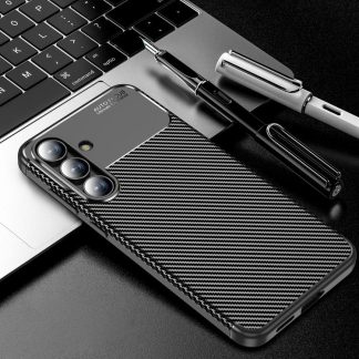 Carbon Fiber Texture Shockproof TPU Phone Case, For Samsung Galaxy S25 FE 5G, For Samsung Galaxy S25 Edge 5G, For Samsung Galaxy S25 5G, For Samsung Galaxy S25+ 5G, For Samsung Galaxy S25 Ultra 5G, For Samsung Galaxy S24 FE 5G