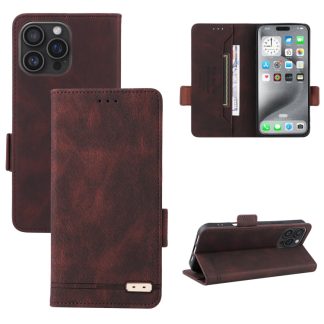Magnetic Clasp Leather Phone Case, For iPhone 16 Pro Max, For iPhone 16 Pro, For iPhone 16 Plus, For iPhone 16
