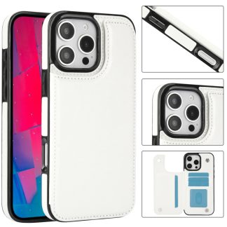 Double Buckle Crazy Horse Texture PU Phone Case, For iPhone 16 Pro Max, For iPhone 16 Pro, For iPhone 16 Plus