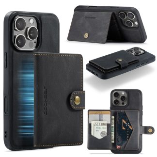 JEEHOOD J01 Retro Magnetische Afneembare Portemonnee Telefoonhoesje, For iPhone 16 Pro