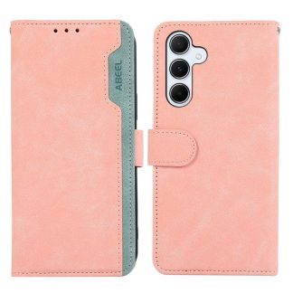 ABEEL Color Block Magnetic RFID Leather Phone Case, For Samsung Galaxy S25 FE 5G, For Samsung Galaxy S25 Edge 5G, For Samsung Galaxy S25 Ultra 5G