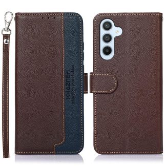 KHAZNEH Litchi Texture Leather RFID Phone Case, For Samsung Galaxy S25 FE 5G, For Samsung Galaxy S25 Edge 5G, For Samsung Galaxy S25 Ultra