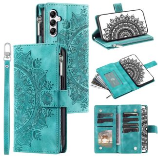 Multi-Card Totem Zipper Leather Phone Case, For Samsung Galaxy S25 FE 5G, For Samsung Galaxy S25 5G, For Samsung Galaxy S25+ 5G, For Samsung Galaxy S25 Ultra 5G